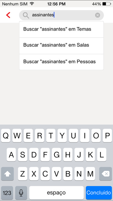 Captura de tela do iPhone 3