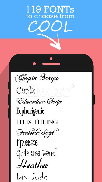 Screenshots of Better Fonts Free - Now With Cool New Font Keyboards! for iPhone