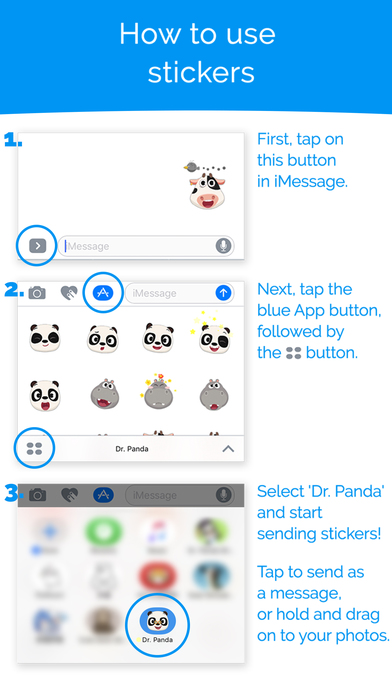 Dr. Panda Stickers screenshot 4