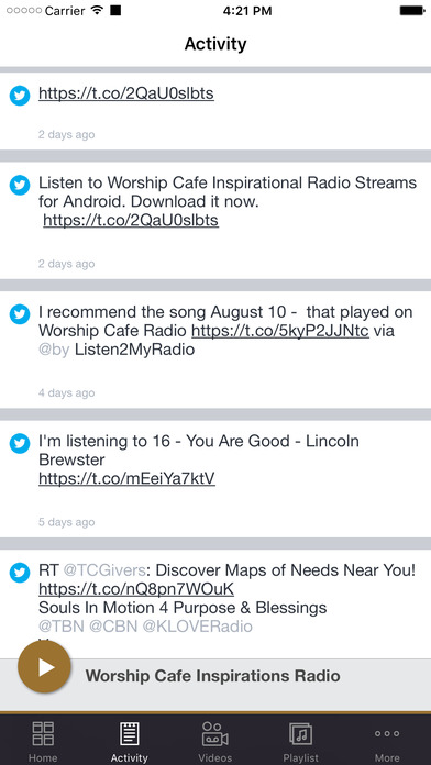 Worship Cafe Inspirations Radio screenshot 2