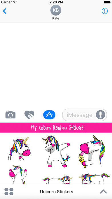 Unicorn Stickers animated Fluffy Unicorn Emojis screenshot 3