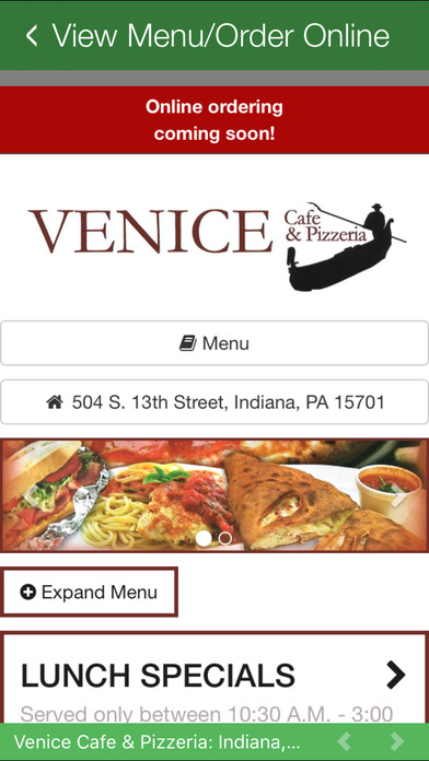 Venice Cafe & Pizzeria screenshot 4