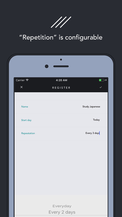 While - Todo app for repetitive tasks screenshot 2