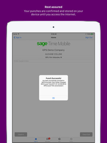 Sage Time Mobile screenshot 3