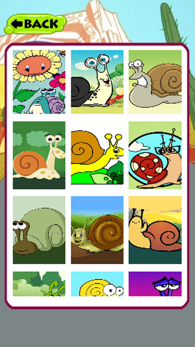 Learn And Puzzle Snail Cartoon Jigsaw Game screenshot 3