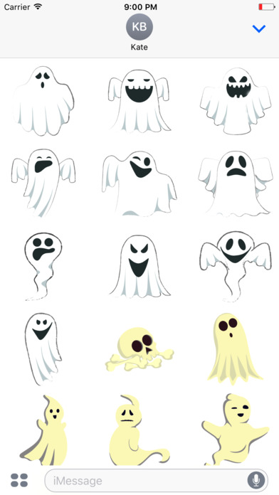 Ghost halloween emoji screenshot 2