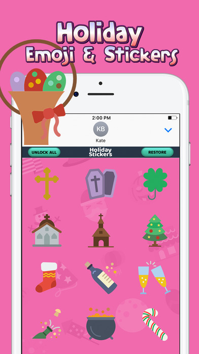 Holiday Emoji & Stickers screenshot 3