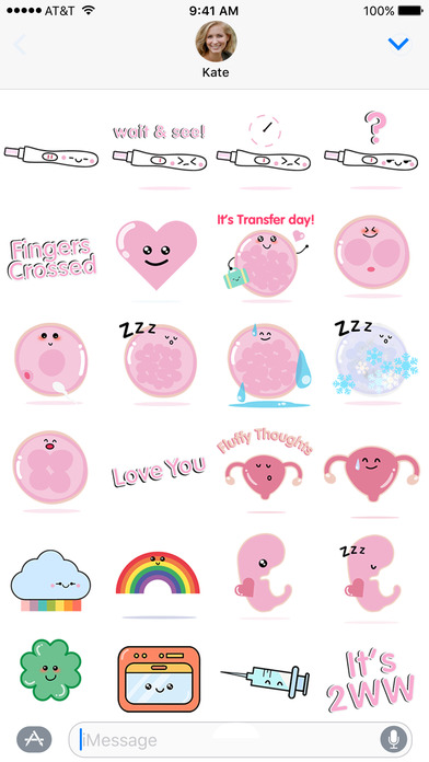 IVF and Surrogacy Sticker Pack screenshot 2