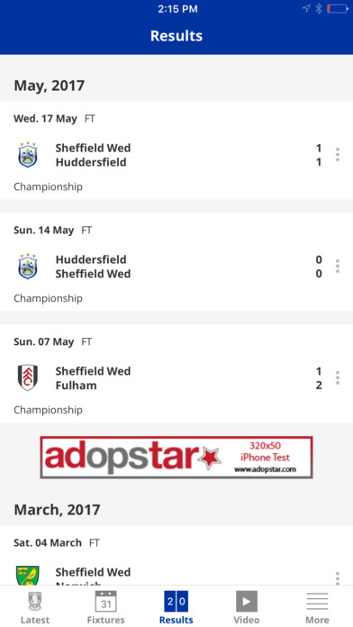 Sheffield Wed Official App screenshot 3