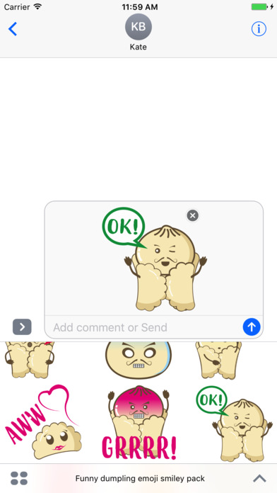 Dumpling emoji & stickers screenshot 3