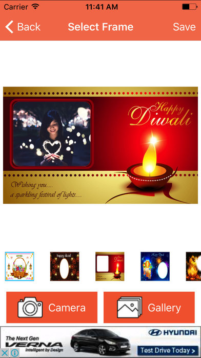 Diwali Or Deepawali Frame Maker screenshot 3