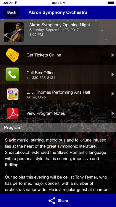 Akron Symphony Orchestra screenshot 3