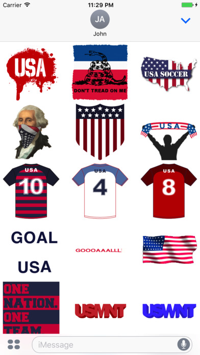 USA Soccer Stickers screenshot 2