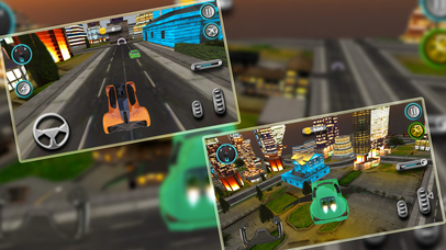 Sports Car Flying 3d simulator 2017 screenshot 3