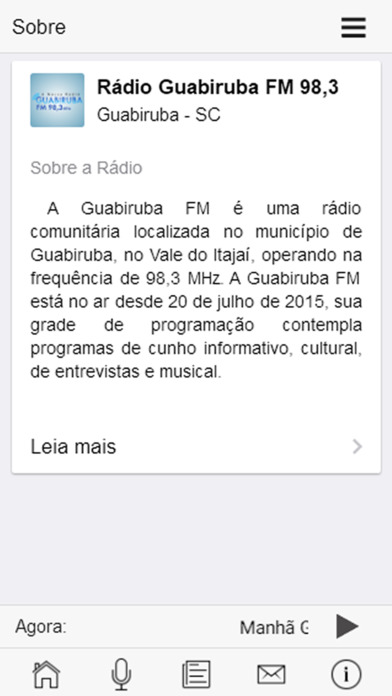 Guabiruba FM screenshot 2