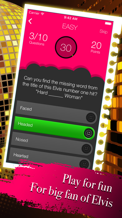 Question Games Pro "for Elvis Presley Music " screenshot 2