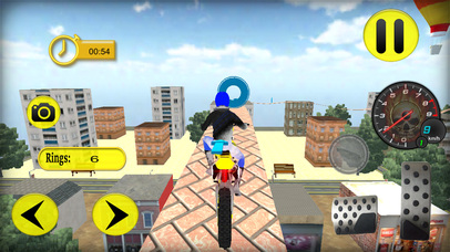 City Rooftop Bike Stunts 3D screenshot 4