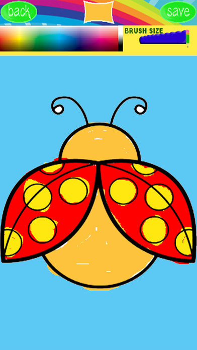 Lady Bug Painting Games Coloring Book screenshot 3