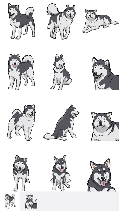 MalamuteMoji - Alaskan Malamute Emoji & Stickers screenshot 2