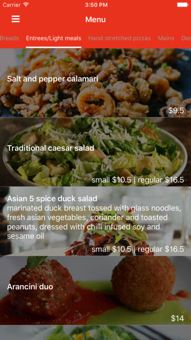 Restaurant & Bar App Template screenshot 2
