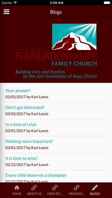 Foundation for Life Fam Church - Toronto, ON screenshot 2