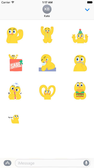 Animated Funny Assistant Sticker screenshot 2