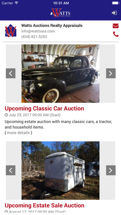 Watts Auctions screenshot 3