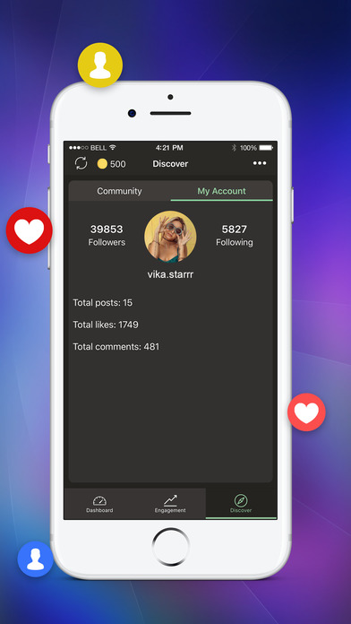 Followers Meter for Instagram - Get Likes Report. screenshot 4