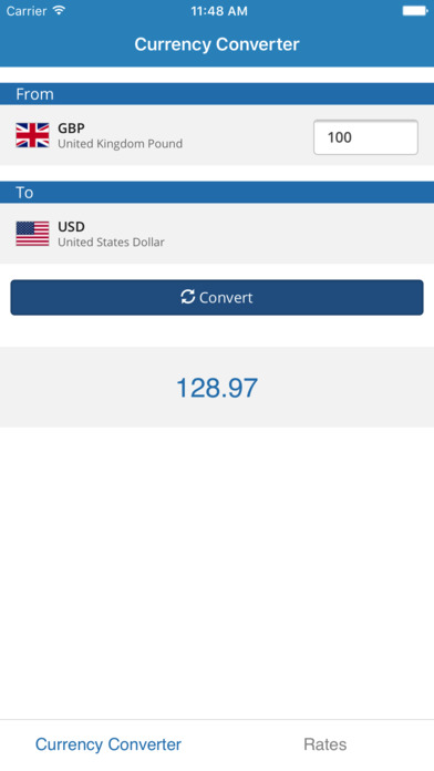 British Pound Based Currency Converter screenshot 2