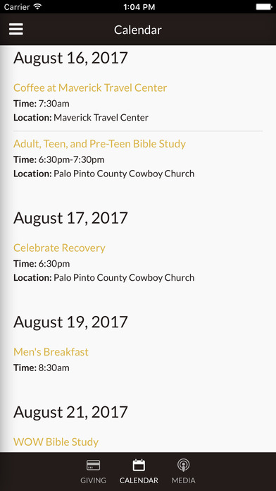 Palo Pinto Cowboy Church screenshot 3