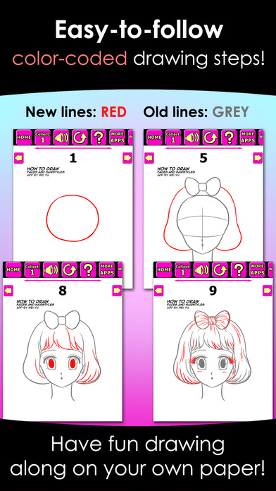 How to Draw Easy Faces and Hairstyles screenshot 2