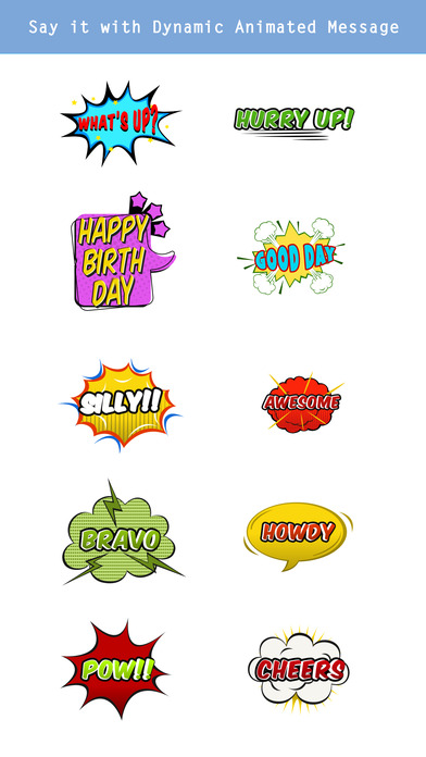 Animated Comic Speech Bubbles Pack Collection screenshot 3