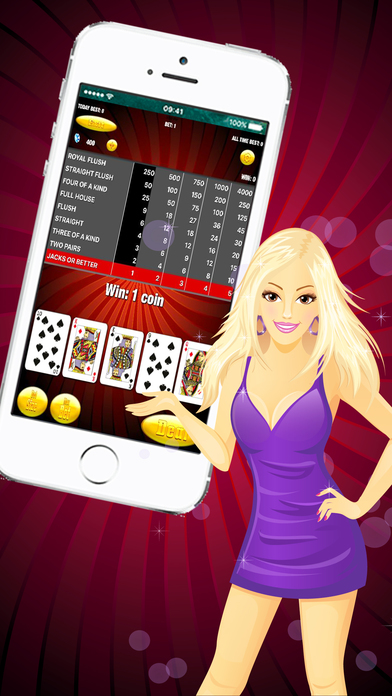 Offline Deluxe Poker - World poker Machine screenshot 3