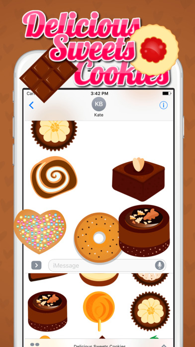 Delicious Sweets Cookies Sticker screenshot 3