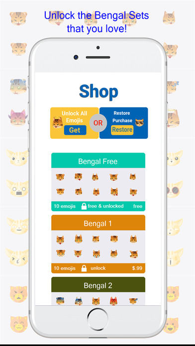 BengalMoji - Bengal Cat Emojis Keyboard screenshot 4