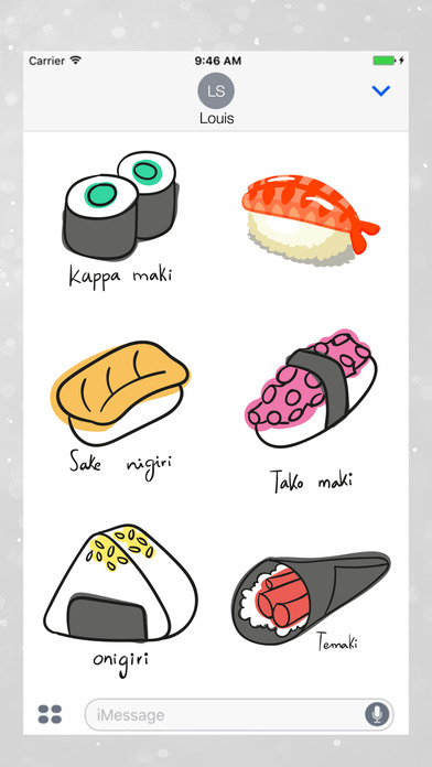 Sushi and Asian Food Stickers screenshot 2