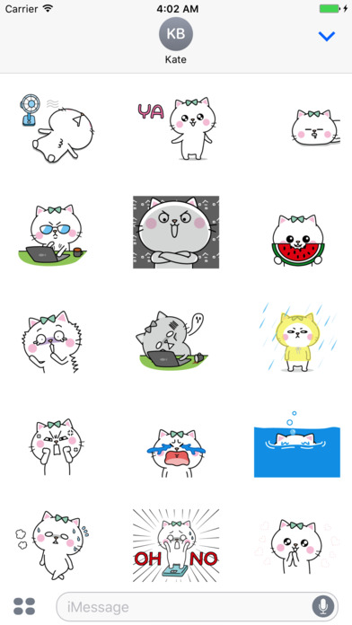 Chummy Cat Animated Stickers screenshot 2