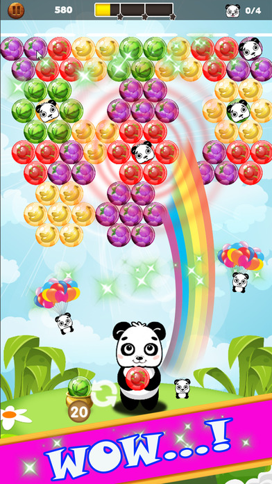 Panda Shoot Bubble Fruits screenshot 2