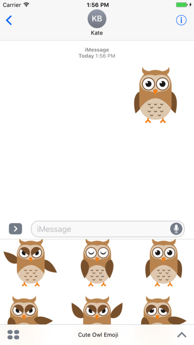 Owl Emoji & Stickers for text screenshot 4