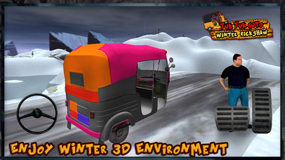 Tuk Tuk Auto Winter Rickshaw screenshot 4