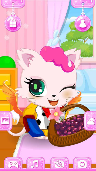 公主的宠物小猫 - 照顾动物养成游戏 screenshot 2