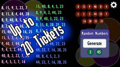 Lottery Number Generator 5, 6 screenshot 2