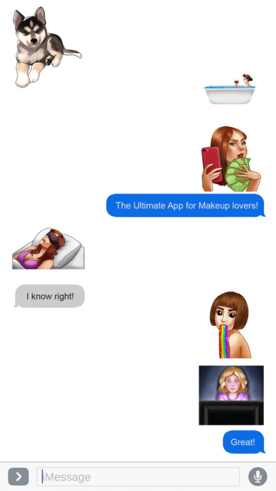 MakeupMoji - Emojis for Makeup Lovers screenshot 4