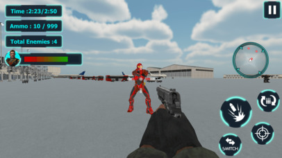 Futuristic Robot Shooting Battle 18 screenshot 4