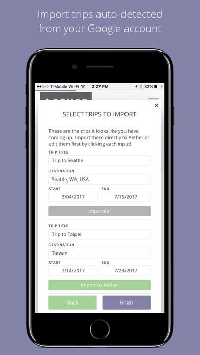 Aether - Share Travel Plans screenshot 4