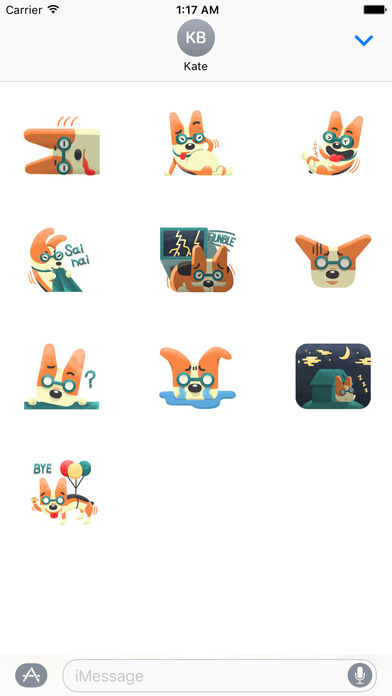 A Cute Orange Corgi Dog Emoji Sticker screenshot 3