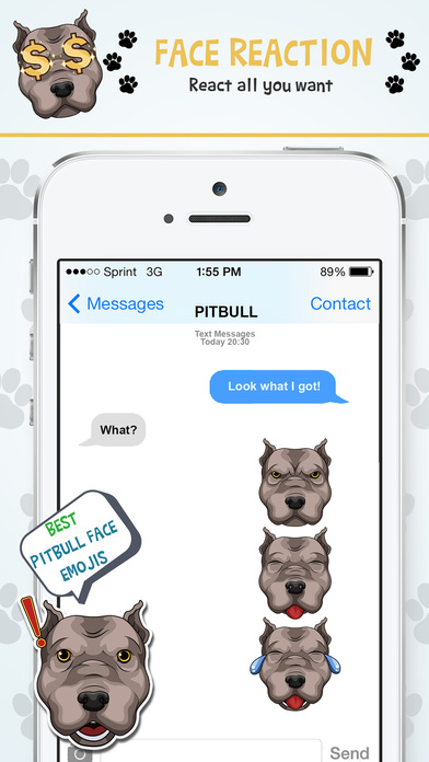 PitbullMoji - Pit Bull Emojis screenshot 4