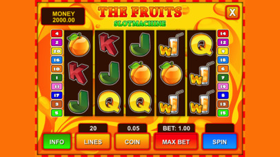The Fruits slot machine screenshot 2