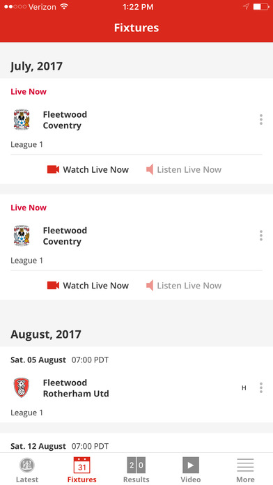 Fleetwood Town Official App screenshot 2