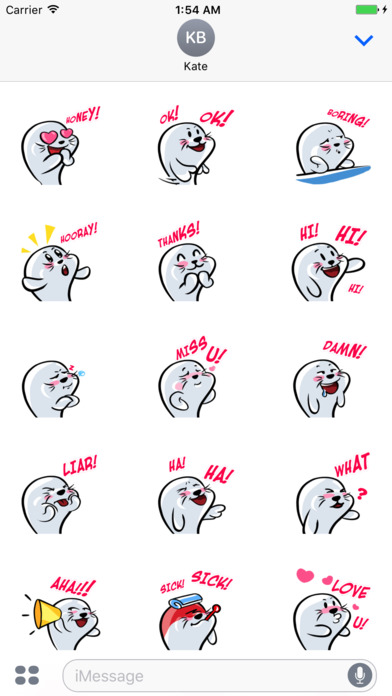 Seal Animal Animated Stickers screenshot 2